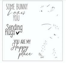 Stamp and Die - Bunny Love - Framelits Die Set 8PK w/5PK Stamps - Sizzix