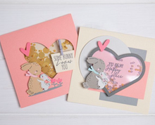 Stamp and Die - Bunny Love - Framelits Die Set 8PK w/5PK Stamps - Sizzix