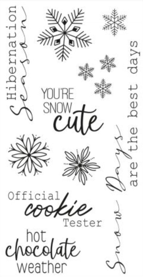 Stamp Set - Winter Sentiments - Sizzix Clear Stamps Set 10PK -  Sizzix