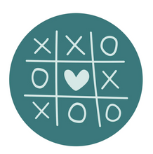 Wax Seal Stamp - Heart Tic Tac Toe - Sealed For Spring Collection - Spellbinders