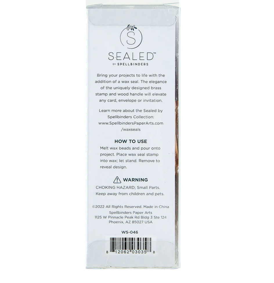 Wax Seal Stamp - Do Not Open - Sealed For The Holidays Collection - Spellbinders