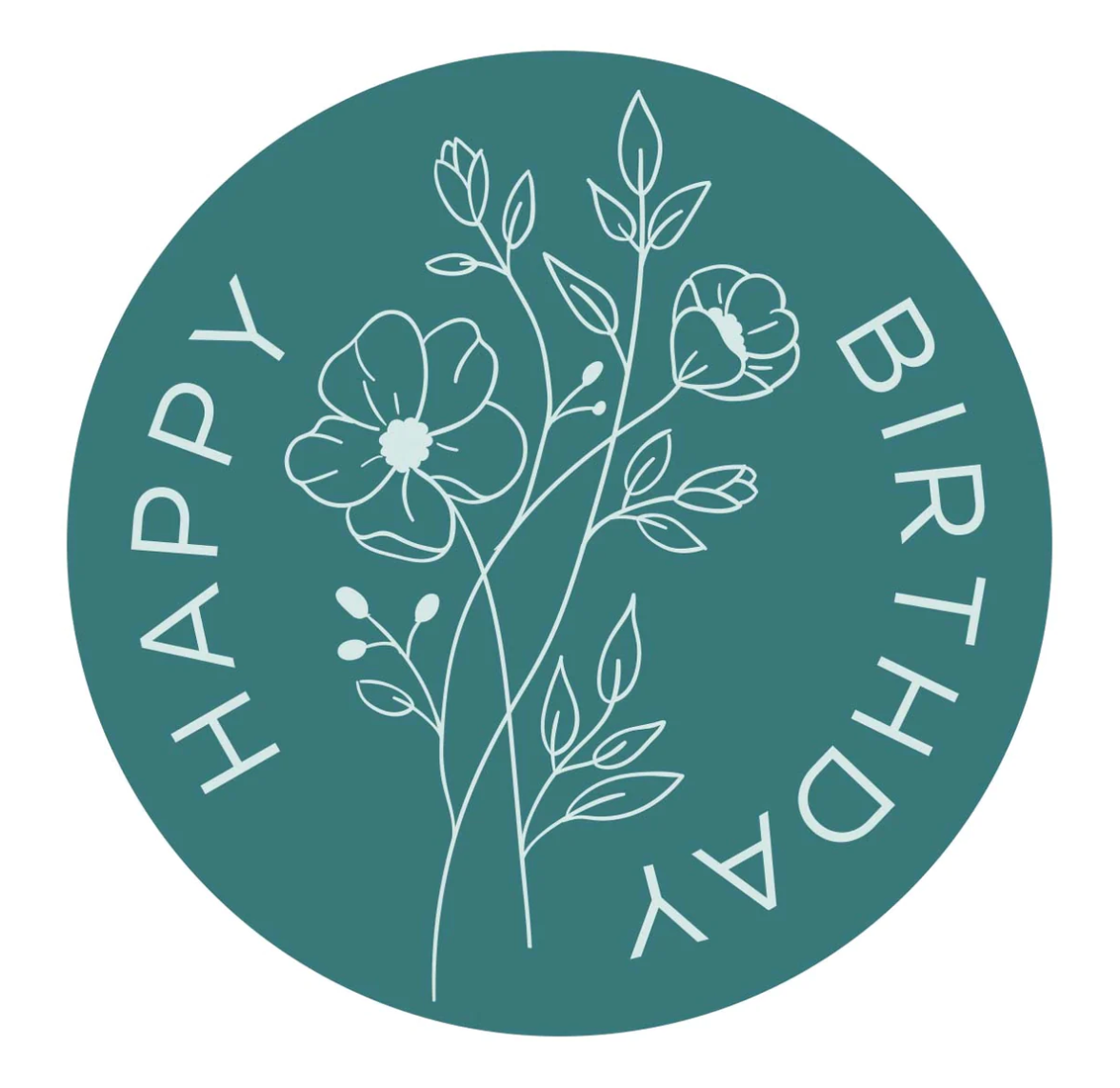 Wax Seal Stamp - Wildflower Happy Birthday - Sealed Collection - Spellbinders