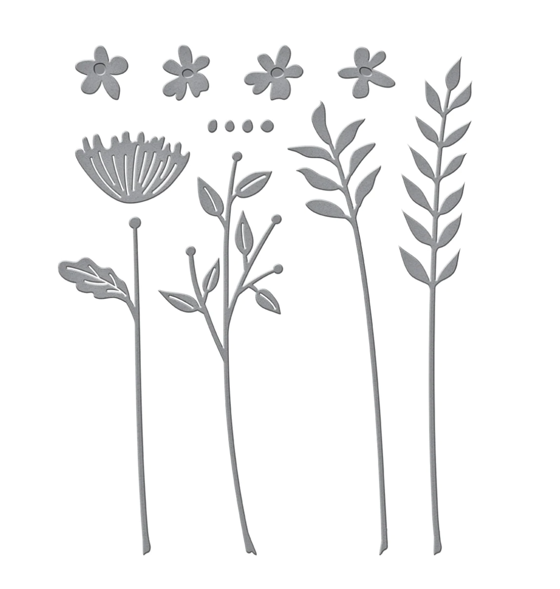 Die - Sealed Wildflowers - Floral Reflection Collection - Spellbinders