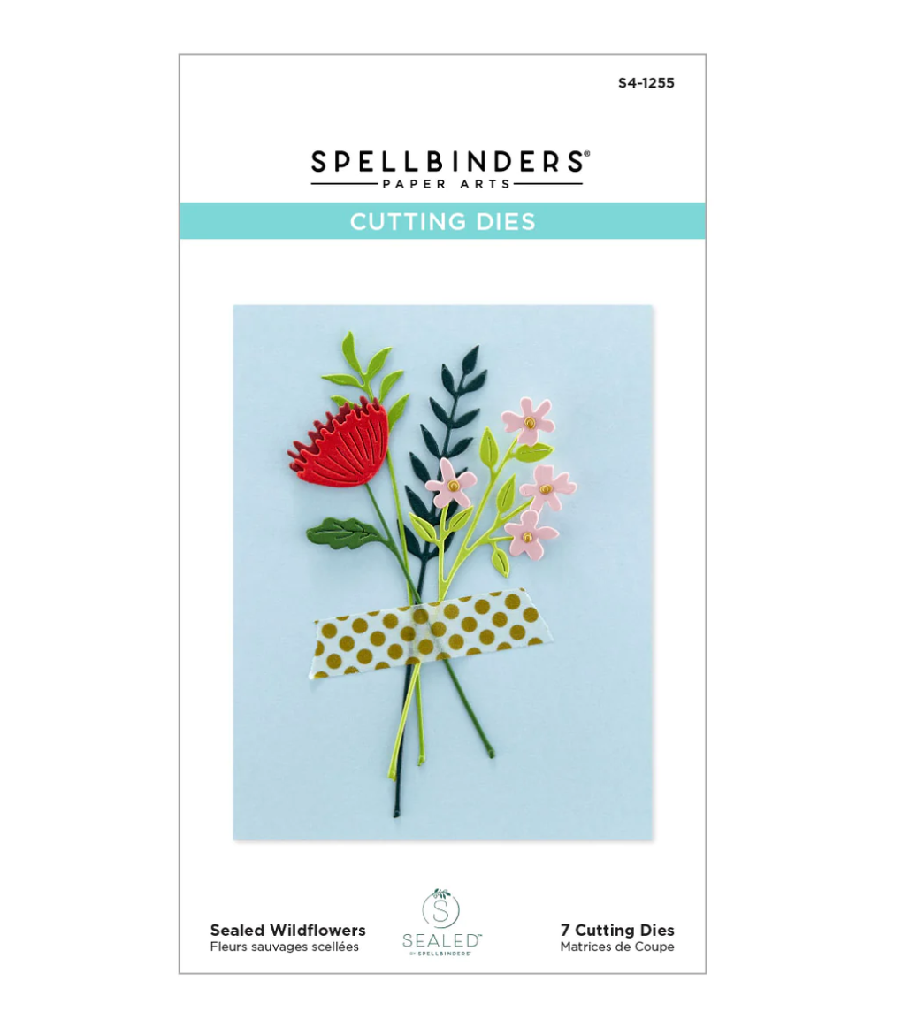 Die - Sealed Wildflowers - Floral Reflection Collection - Spellbinders