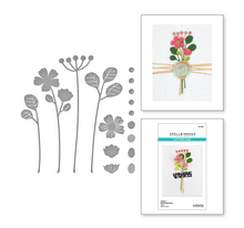 Die - Blooming Stems - Sealed For Summer Collection - Spellbinders
