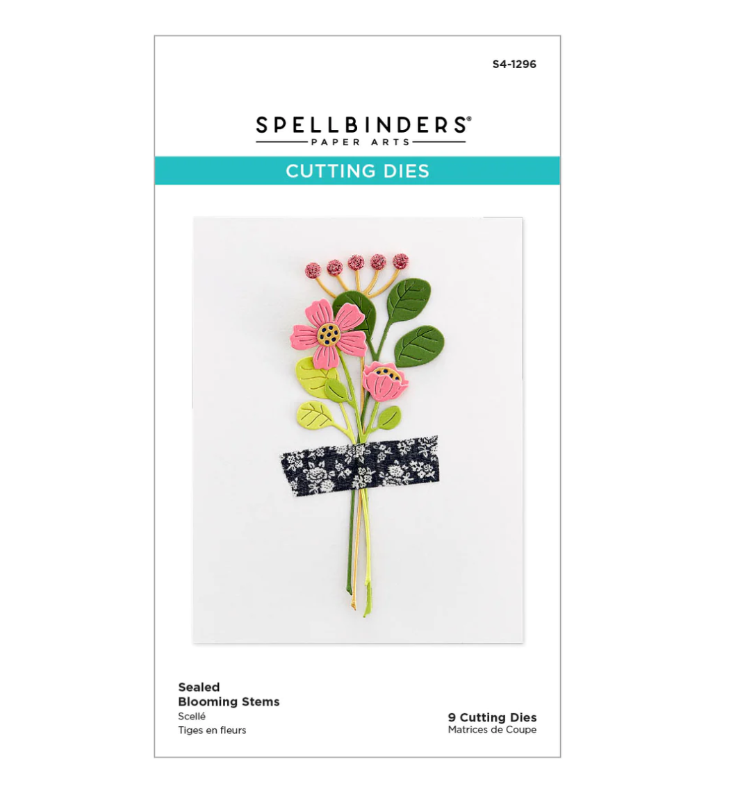 Die - Blooming Stems - Sealed For Summer Collection - Spellbinders