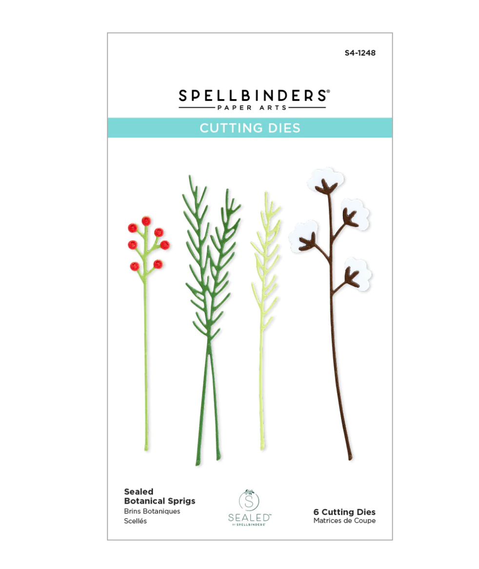Die - Sealed Botanical Sprigs - Sealed For The Holidays Collection - Spellbinders