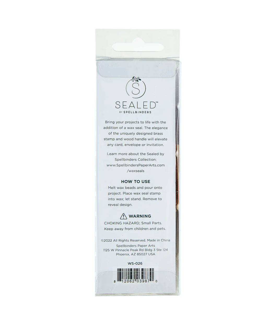 Wax Seal Stamp - Sending A Hello - Sealed For The Holiday Collection - Spellbinders