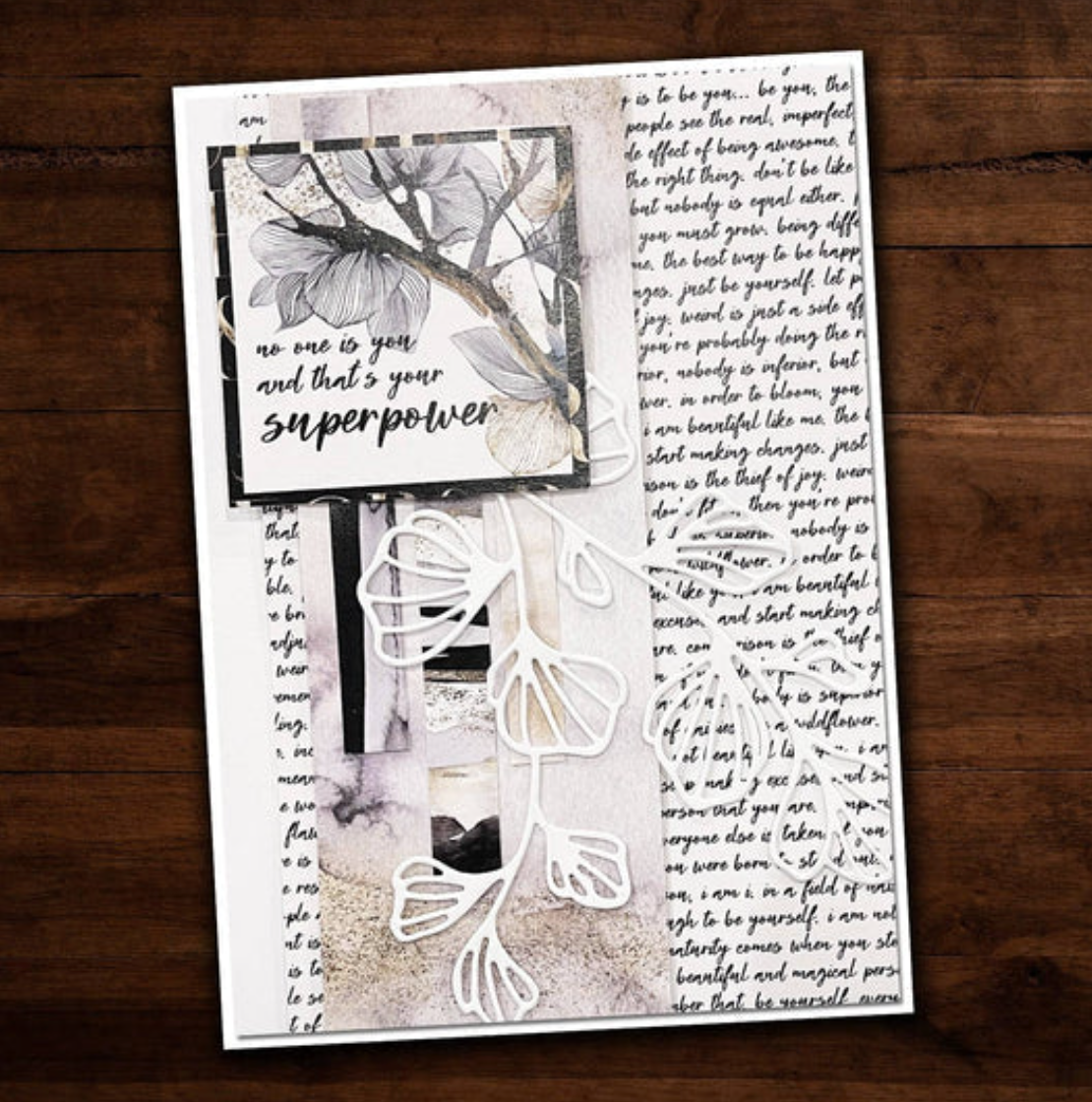 12 x 12 Inch - One Of A Kind - Double Sided Paper - Paper Rose