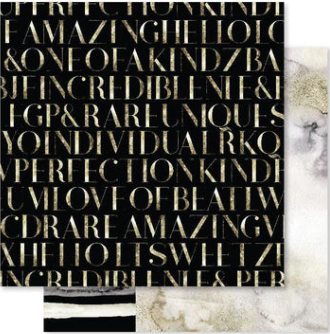 12 x 12 Inch - One Of A Kind - Double Sided Paper - Paper Rose