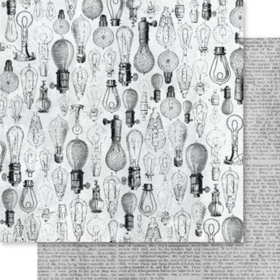 6x6 Inch - Blueprint - Double Sided Paper - Paper Rose