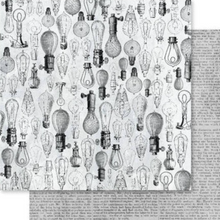 12 x 12 Inch - Blueprint - Double Sided Paper - Paper Rose