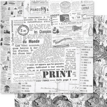 6x6 Inch - Fine Print - Double Sided Paper - Paper Rose