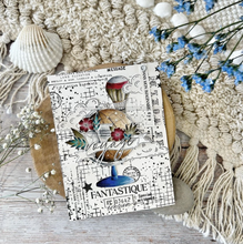 Clear Stamp - Stain Background - Fond Tache - Chou and Flowers