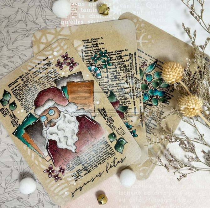 Clear Stamp - Page De Livre - Chou and Flowers