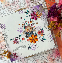 Rubber Stamp - Happy Molecules - MOLECULES DU BONHEUR - Chou and Flowers