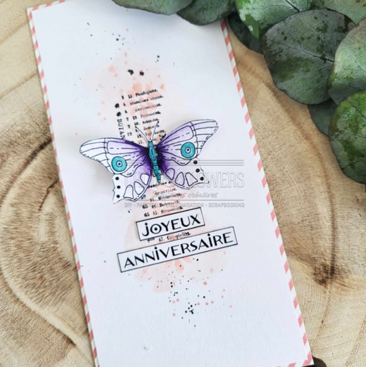 Rubber Stamp - Violets - LES VIOLETTES - Chou and Flowers