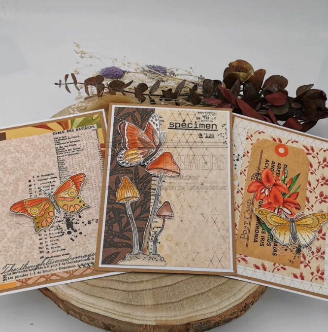 Rubber Stamp - Violets - LES VIOLETTES - Chou and Flowers