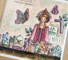 Rubber Stamp - The Witch - LA SORCIERE - Chou and Flowers