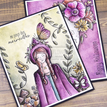 Rubber Stamp - The Witch - LA SORCIERE - Chou and Flowers