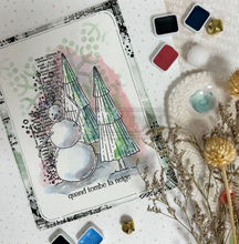 Clear Stamp - TEXTURE REVE NORDIQUE - Chou and Flowers