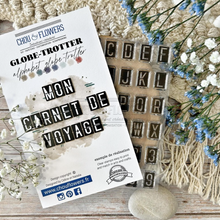 Clear Stamp - Alphabet Globe - Chou and Flowers