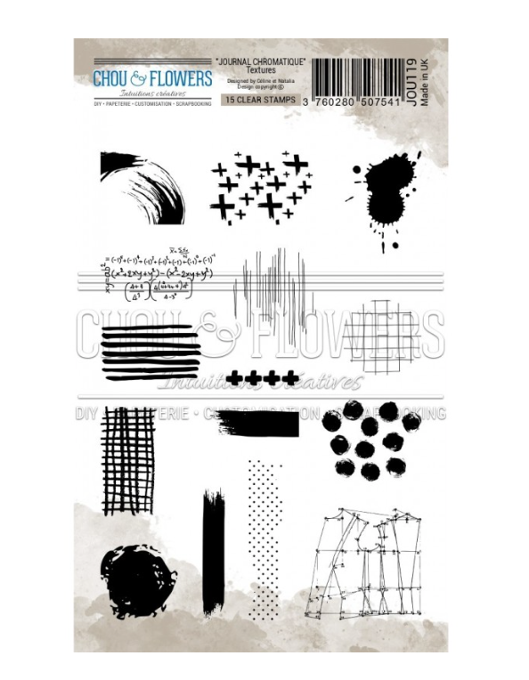 Clear Stamp - Clear Texture - Chou and Flowers