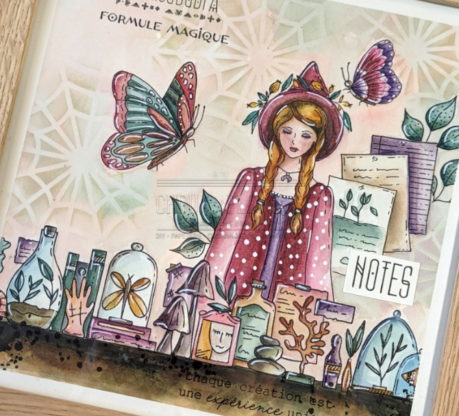 Rubber Stamp - The Shelf - Létagère - Chou and Flowers