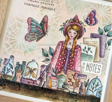 Rubber Stamp - The Shelf - Létagère - Chou and Flowers