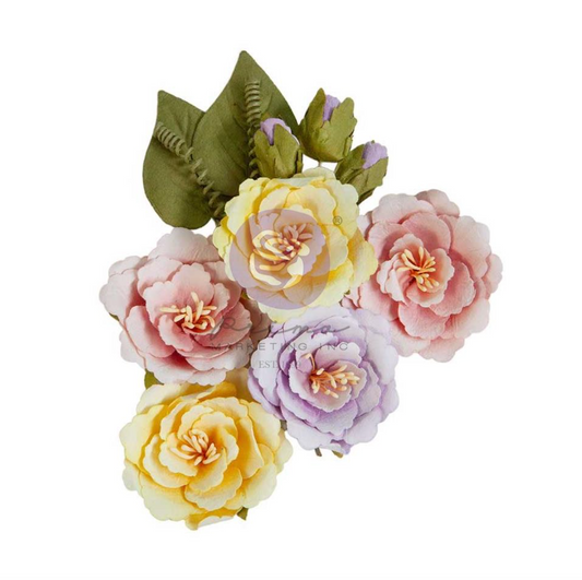 Paper Flowers - Sunday Afternoon - In Full Bloom - Prima Marketing -12/Pkg