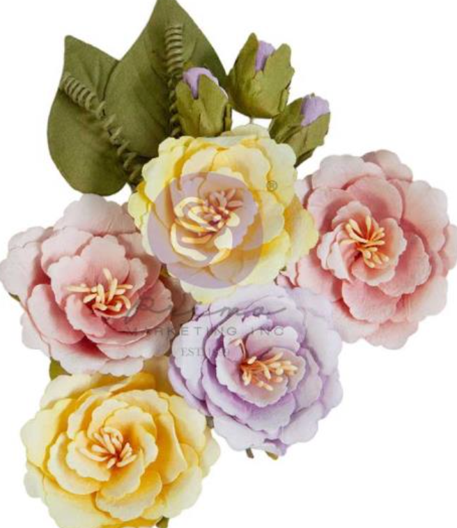 Paper Flowers - Sunday Afternoon - In Full Bloom - Prima Marketing -12/Pkg