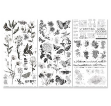 Rub-On Transfer Set - Color Swatch: Charcoal - 49 and Market