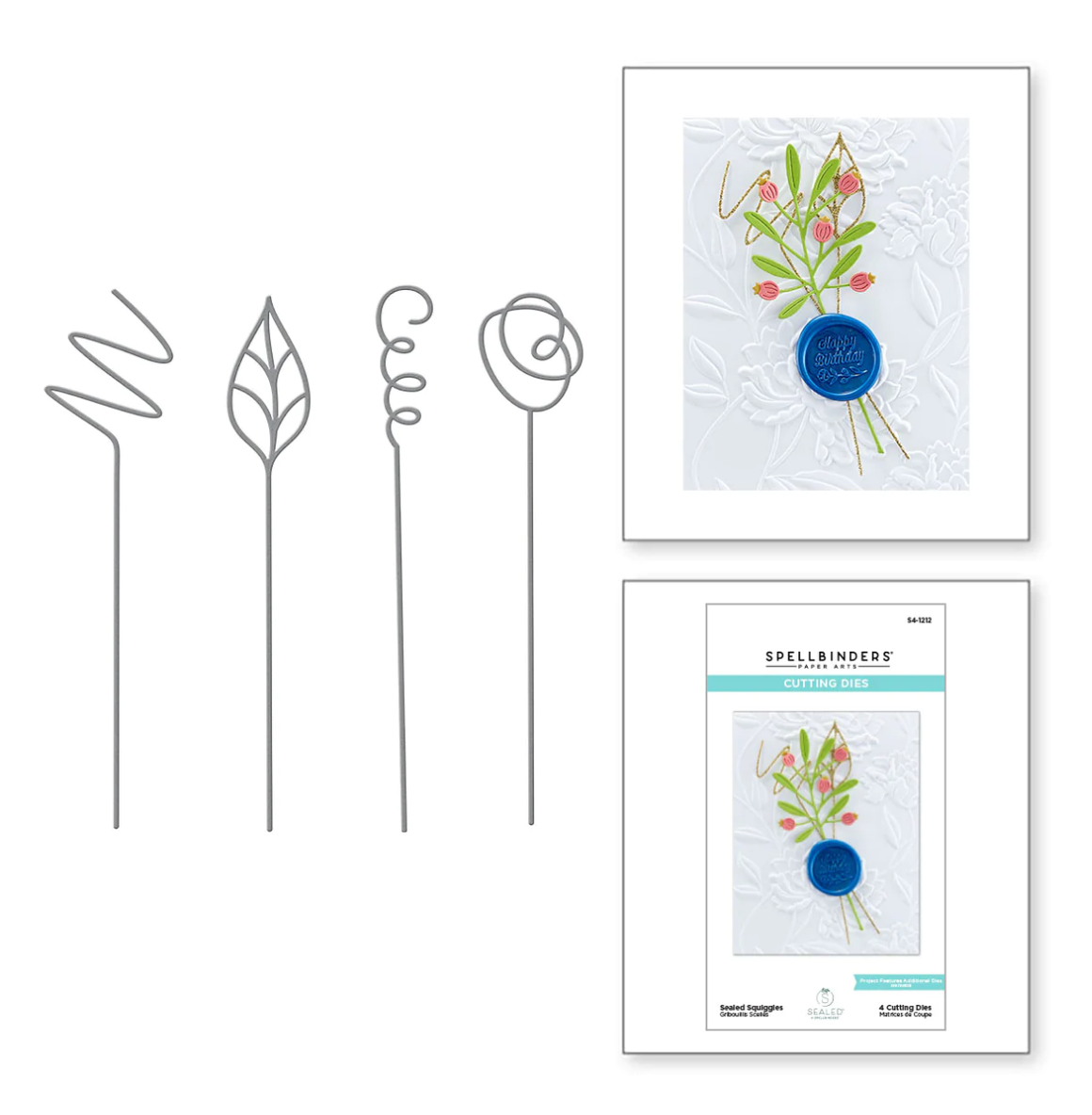 Die - Sealed Squiggles - Sealed By Spellbinders Collection - Spellbinders