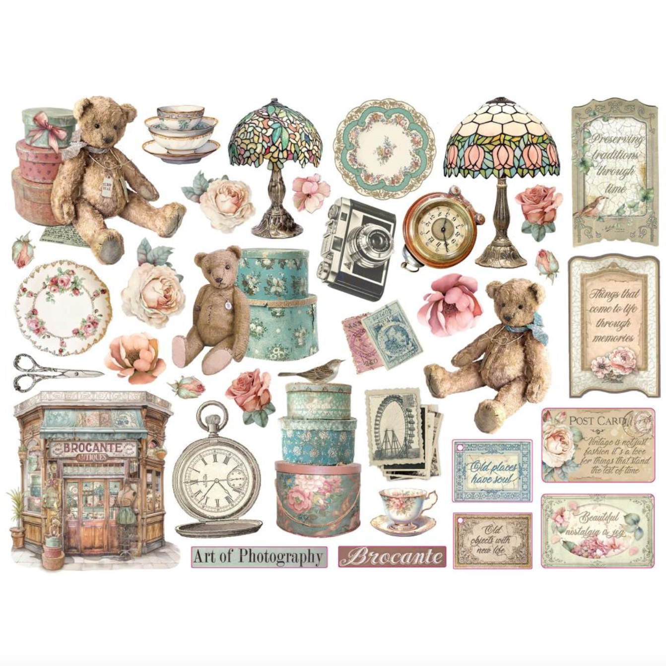 Die Cuts - Brocante - Stamperia