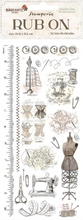 Rub-On - 4x8.5 Inch - Brocante Antiques Mannequin - Stamperia