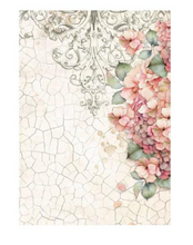 Assorted Rice Paper Backgrounds A6 8/Pkg - Brocante Antiques - Stamperia