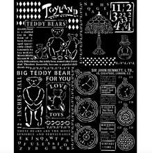 Stencil - 7.87 X9.84 Inch - Brocante Antiques Teddy Bear - Stamperia