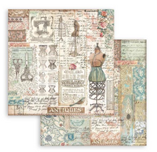 8x8 - Brocante Antique - Double-Sided Paper Pad - 10/Pkg - Stamperia