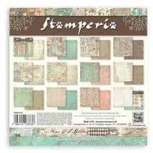 8x8 - Backgrounds - Brocante Antique - Double-Sided Paper Pad - 10/Pkg - Stamperia