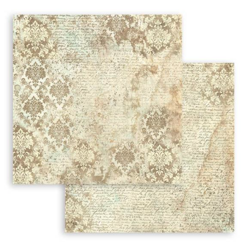 8x8 - Backgrounds - Brocante Antique - Double-Sided Paper Pad - 10/Pkg - Stamperia