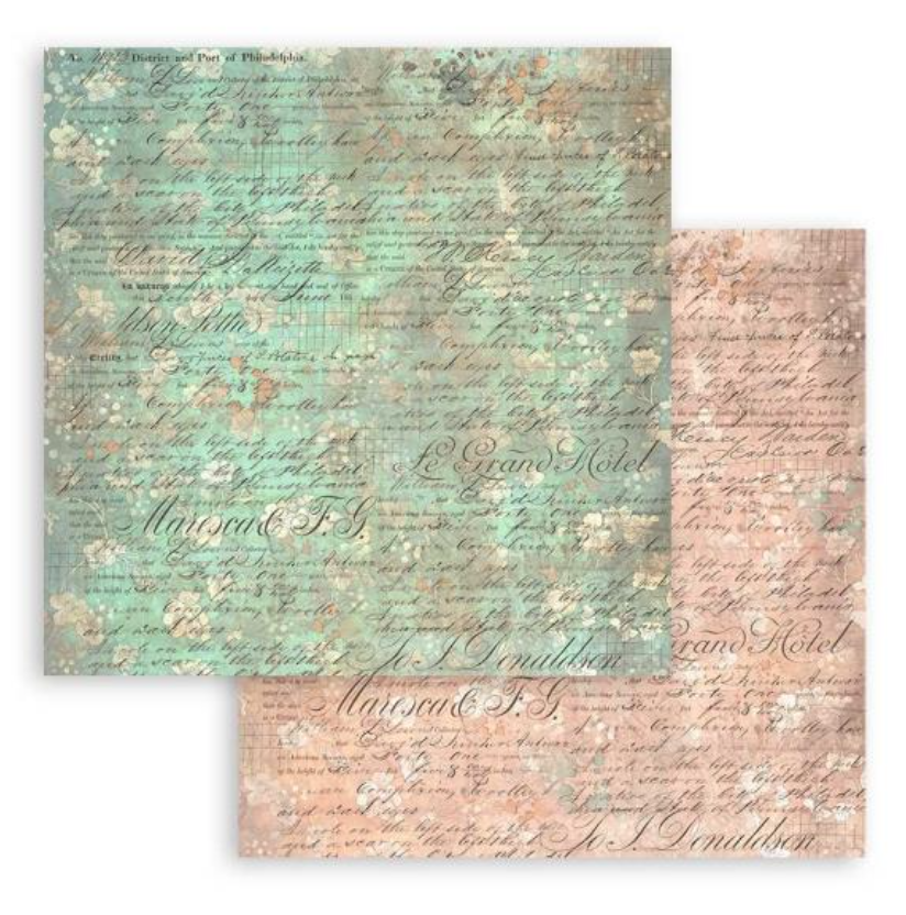 8x8 - Backgrounds - Brocante Antique - Double-Sided Paper Pad - 10/Pkg - Stamperia