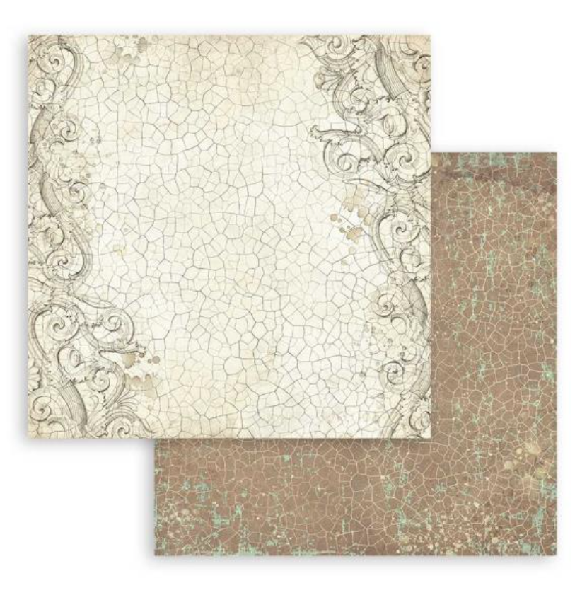 8x8 - Backgrounds - Brocante Antique - Double-Sided Paper Pad - 10/Pkg - Stamperia