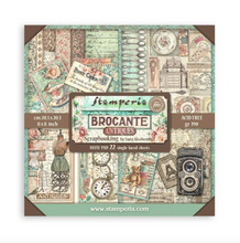 8x8 - 22/Pkg - Brocante Antique - Single-Sided Paper Pad 8