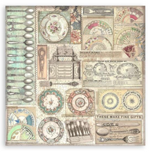 12x12 - 22/Pkg - Brocante Antique - Single-Sided Paper Pad - Stamperia