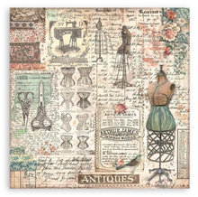 12x12 - 22/Pkg - Brocante Antique - Single-Sided Paper Pad - Stamperia