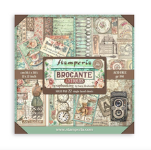 12x12 - 22/Pkg - Brocante Antique - Single-Sided Paper Pad - Stamperia