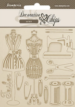 Decorative Chips - Brocante Antiques Mannequin - 5.5X5.5 - Stamperia