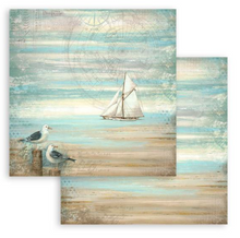 8x8 - Sea Land - Double-Sided Paper Pad - 10/Pkg - Stamperia