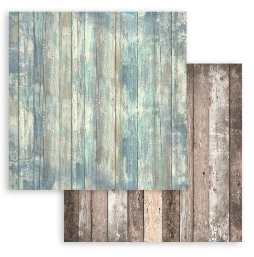 8x8 - Sea Land - Double-Sided Paper Pad - 10/Pkg - Stamperia