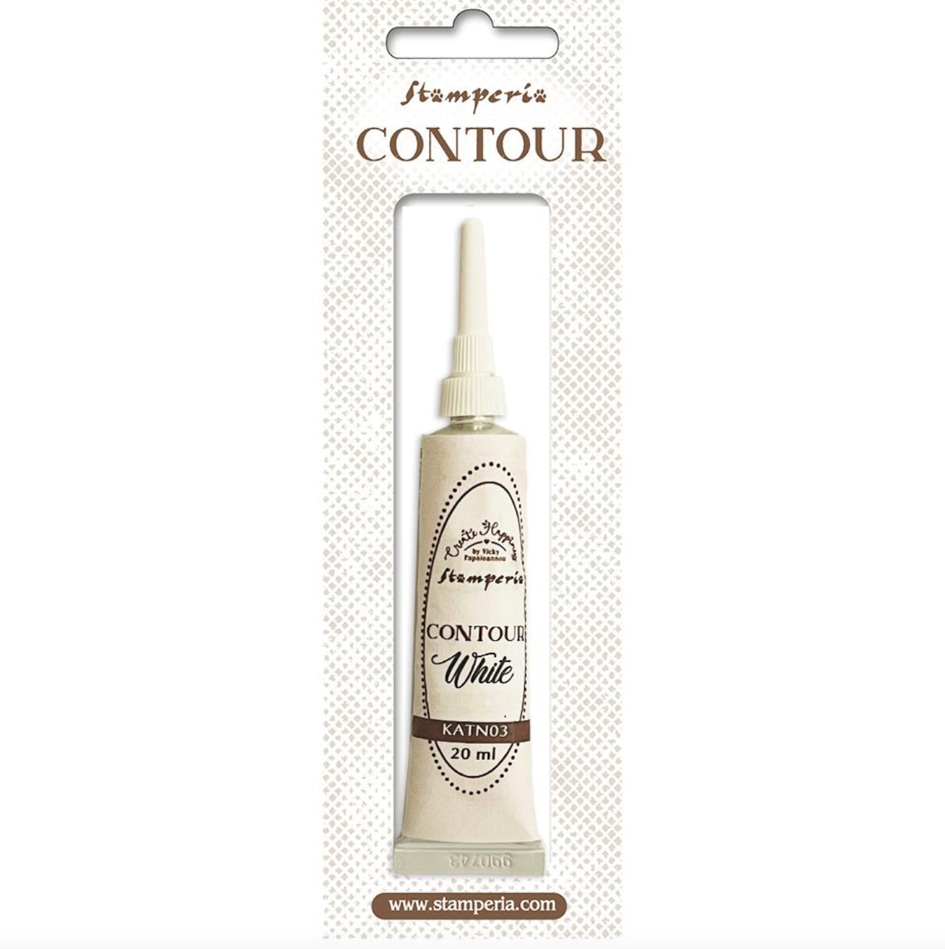 Create Happiness - Contour Liner 20ml - White - Stamperia